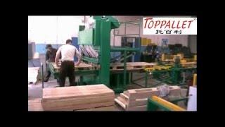 Toppallet Semi Auto Euro Pallet Nailing Line