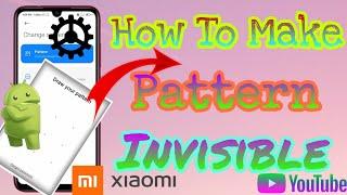 How To Make Lock Screen Pattern Invisible / Visible In Xiaomi Redmi #shorts