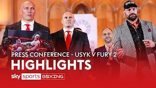 HIGHLIGHTS! Oleksandr Usyk & Tyson Fury's rematch press conference ️