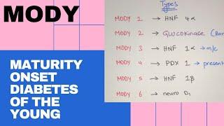 Maturity onset diabetes of the young - MODY
