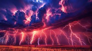 Heavy Thunderstorm Rain & Powerful Thunder  at Night ️ Fall Asleep Fast, Beat Insomnia & Stress