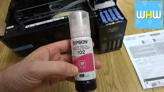 How To REFILL an EPSON EcoTank ET-2850 PRINTER