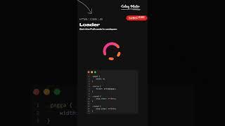 Loader / HTML / CSS / JS /#coding #css #html #js#loader