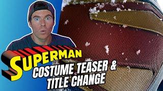 First Look | David Corenswet's Superman Costume & Film Title Change