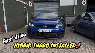 FIRST DRIVE AFTER BLOWN TURBO + HYBRID TURBO IT’S INSTALLED! SOON 500+BHP