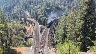 Union Pacific's Big Boy #4014 crosses the Keddie Wye (Keddie, CA), July 11th, 2024 (Standalone Clip)