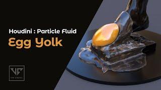 Houdini Work | Egg Yolk with Particle Fluid