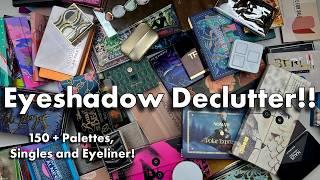 Decluttering My Complete Eyeshadow Collection 2024 | Chill Luxury & Indie Palettes