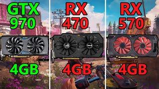GTX 970 vs RX 470 vs RX 570 | 10 Games Tested on 1080p | High details