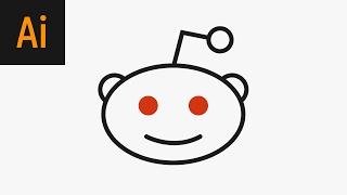 Design the Reddit Logo Illustrator Tutorial