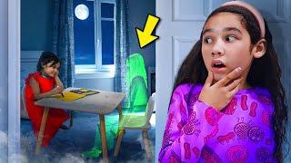 I FOUND My Little SISTER Talking To a GHOST!! | Jancy Family