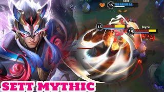 Wild Rift Sett(sett mythic chroma skin ) - Top 1 Sett Gameplay Rank Sovereign