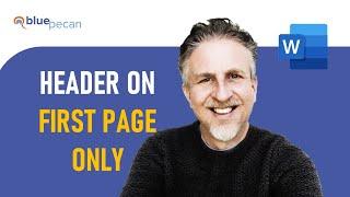 MS Word: Header on First Page Only | Remove Header from Second Page Onwards, Footers On All Pages