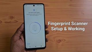 Moto G13 Fingerprint Scanner Setup & Working