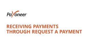 Request a Payments - Receiving Payments