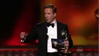 Damian Lewis wins Outstaning Lead Actor in a Drama Series at the 2012 Emmys (23 September 2012)