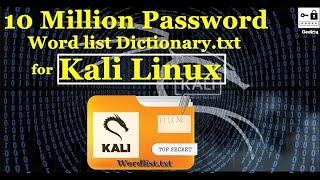 Password Wordlist Dictionary.txt for kali Linux and Windows || Aircrack-ng, Wireshark  