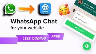 How To Add WhatsApp Click To Chat On Any Website | WhatsApp Chat To The Website In  Simple Steps