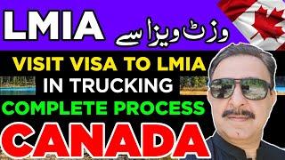 Convert Visit visa to Truck Lmia Easily | Canada Work Permit process 2024 | Easy Steps