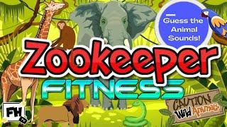 Zookeeper Fitness | Guess the Animal Sound | Family Full Body Workout