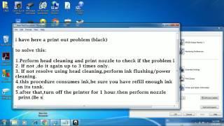 how to solve print out problem on epson L120