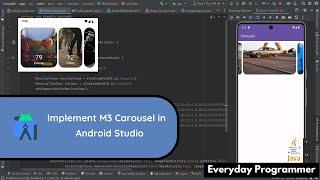 How to Implement Material 3 Carousel in Android Studio Using Java