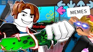 ROBLOX Murder Mystery 2 MURDERER Funny Moments (MEMES)