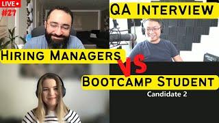 Mock QA Interview with Hiring Managers and Bootcamp Graduate