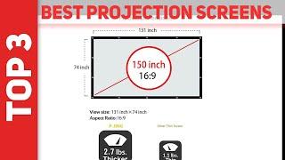 Best Projection Screens in 2023 [Top 3 Best Projection Screens]