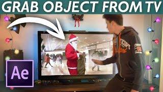 GRABBING OBJECT FROM TV - After Effects VFX Tutorial