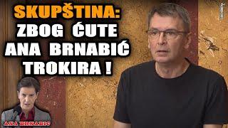 Skupština - totalni haos: Ćuta premijeru hoće da izvuče uši, a Ana Brnabić van sebe, trokira!