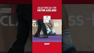 Heartbreak for Viktor Axelsen! #shorts #badminton #BWF