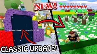 Playing The CLASSIC *UPDATE* EARLY In Bee Swarm Simulator! (Retro Swarm Challenge)