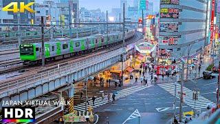 Tokyo Ueno to Akihabara Rainy Evening Walk, Japan • 4K HDR