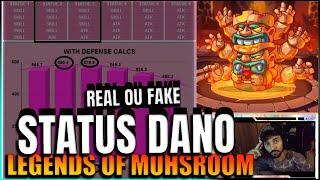 TABELA DE DANO| Legends of Mushroom | STATUS PARA DAR DANO EM BOSS