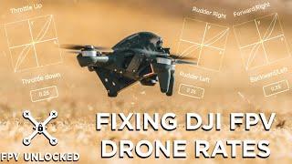 The Best Rate Tune for DJI FPV Drone - Fixing DJI's Rates