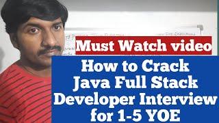 How to Prepare Java Full Stack Developer Interview for 1-5 YOE | Full Stack web Developer Interview