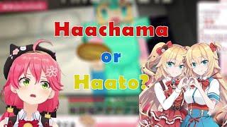 Which one does Miko prefer, Haachama or Akai Haato?