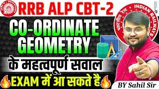 RRB ALP CBT-2 Maths | Coordinate Geometry Important Questions | ALP CBT-2 Maths Class by Sahil Sir