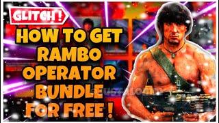 *GLITCH* HOW TO GET RAMBO OPERATOR BUNDLE FOR FREE ON COLD WAR WARZONE RAMBO SKIN BUNDLE FOR FREE!