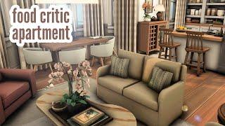 food critic apartment \\ The Sims 4 CC speed build