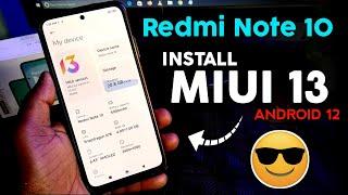 How To Install MIUI 13 in Redmi Note 10 | EU ROM