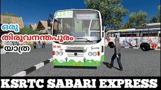 KSRTC SABARI EXPRESS AIR BUS | Oru Trivandrum Yathra ETS2 Gameplay MalluMatic