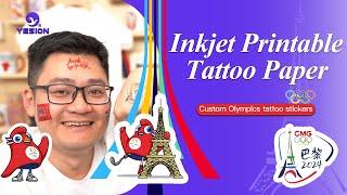 How to use Inkjet printable temporary tattoo paper custom  tattoo stickers