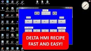 How to make Delta HMI Recipe in DOPsoft V4? #programming #plc #industrialautomation