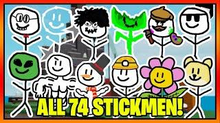 How to get ALL 74 BADGES + STICKMEN in FIND THE STICKMEN || Roblox