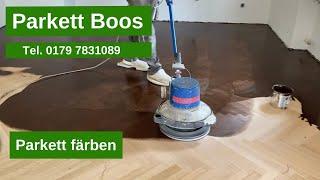 Parkettleger aus Köln. Parkett abschleifen und färben. Parkett Boos. Tel. 01797831089