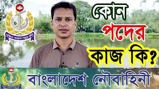 নৌবাহিনী নাবিক নিয়োগের কোন পদের কাজ কি | বাংলাদেশ নৌবাহিনী নাবিক নিয়োগ ২০২৪ | Navy Nabik Job 2024