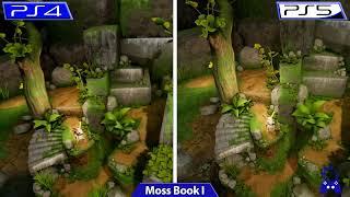 Moss Book I & II | PS4 vs PS5 | PS VR2 Graphics Comparison