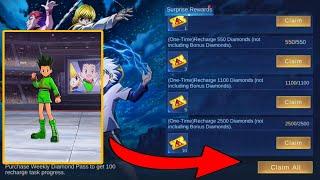 HUNTER X HUNTER SKINS Using FREE TOKENS in Mobile Legends